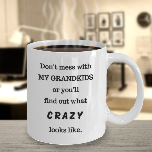 Don't Mess With My Grandkids (mug) - Image 3