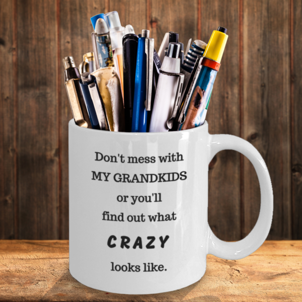 Don't Mess With My Grandkids (mug) - Image 2